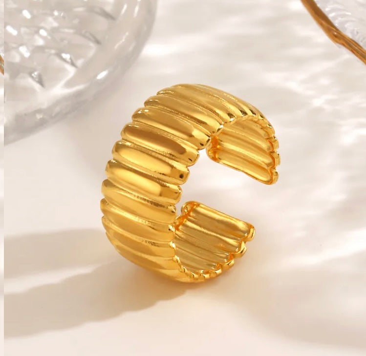 Ring Linear Argento & Oro