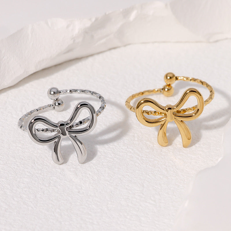 Ring Bow Argento & Oro