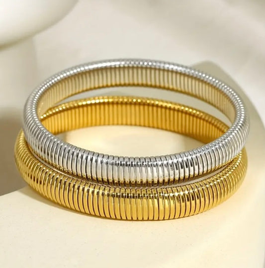 Bracciale Chunky Argento & Oro