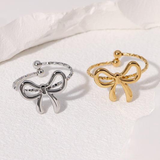 Ring Bow Argento & Oro