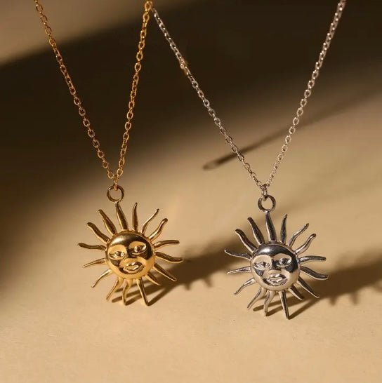 Collana Sole Argento & Oro