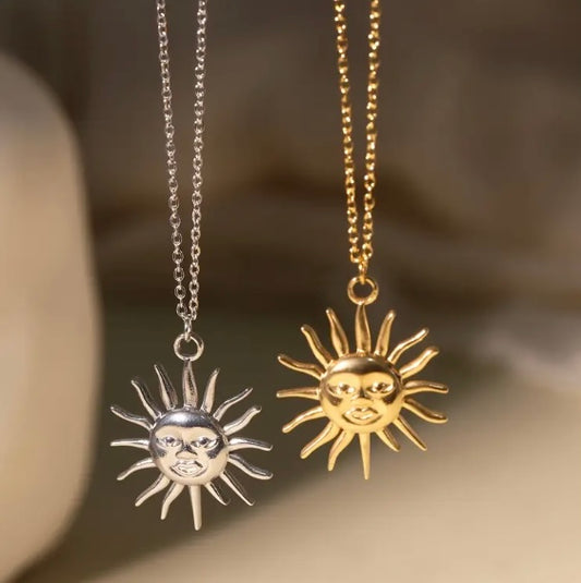 Collana Sole Argento & Oro